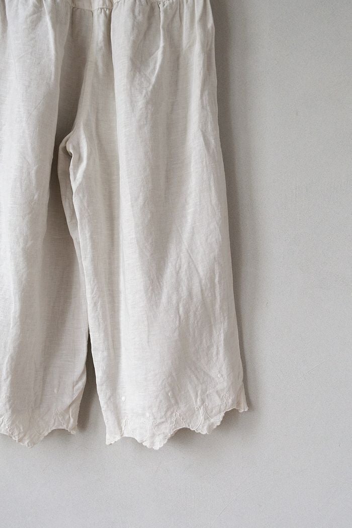 Gauze# ガーゼ アンティークスカラップドレースワイドパンツ(25AW