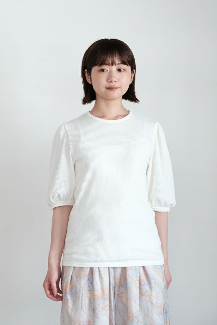 Gauze# ガーゼ キュリオスショートスリーブリブプルオーバー(25SS