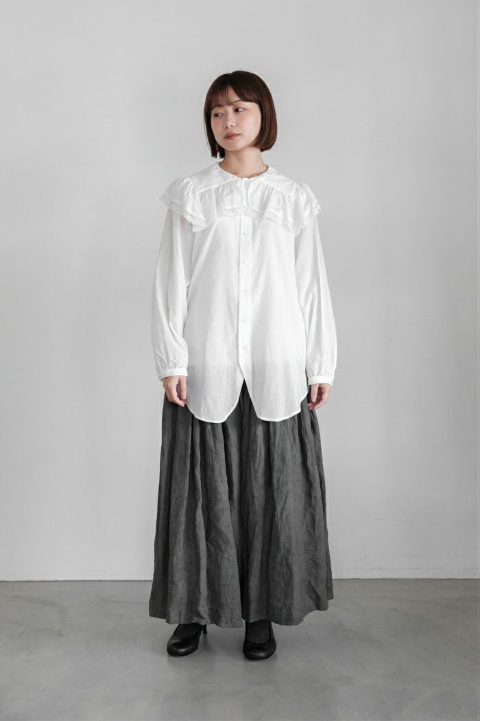 GASA* ガサ み空 レースフリルカラーブラウス(25AW) | T.T. GARRET