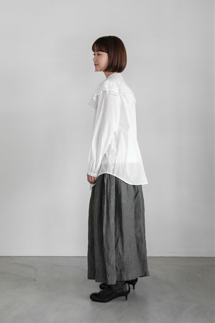 GASA* ガサ み空 レースフリルカラーブラウス(25AW) | T.T. GARRET