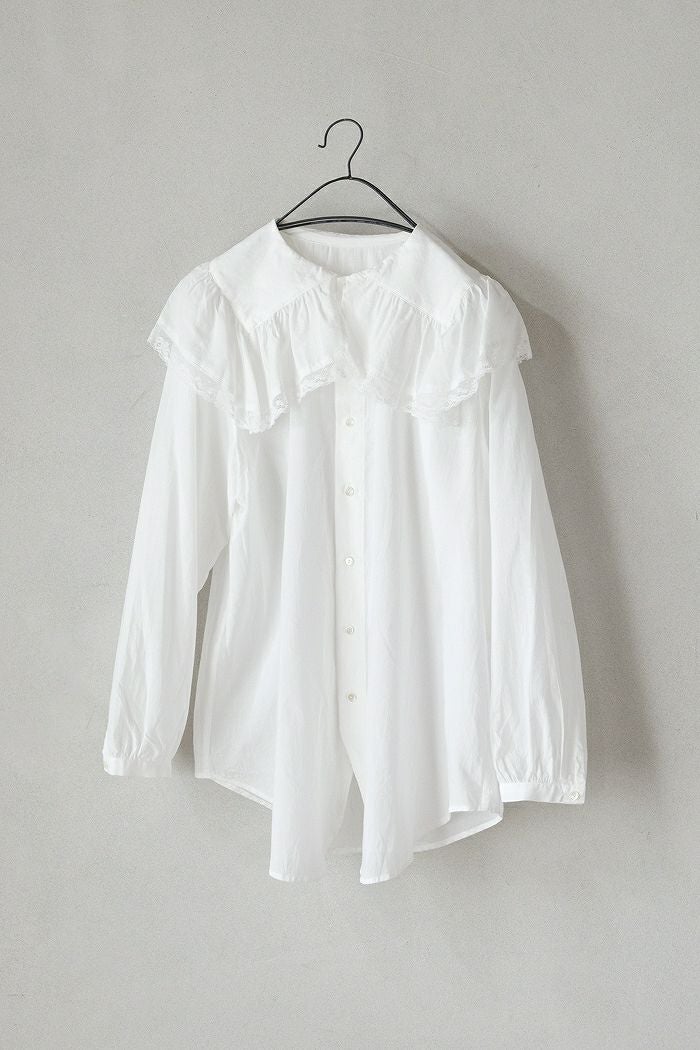 GASA* ガサ み空 レースフリルカラーブラウス(25AW) | T.T. GARRET