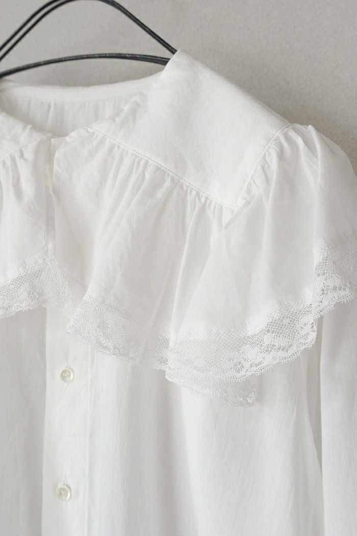 GASA* ガサ み空 レースフリルカラーブラウス(25AW) | T.T. GARRET