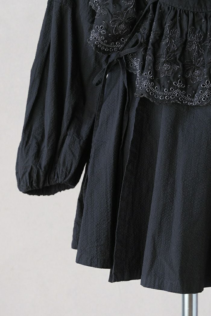 GASA* ガサ 日日夜夜 ワイドレースカラースモック(25AW) | T.T. GARRET