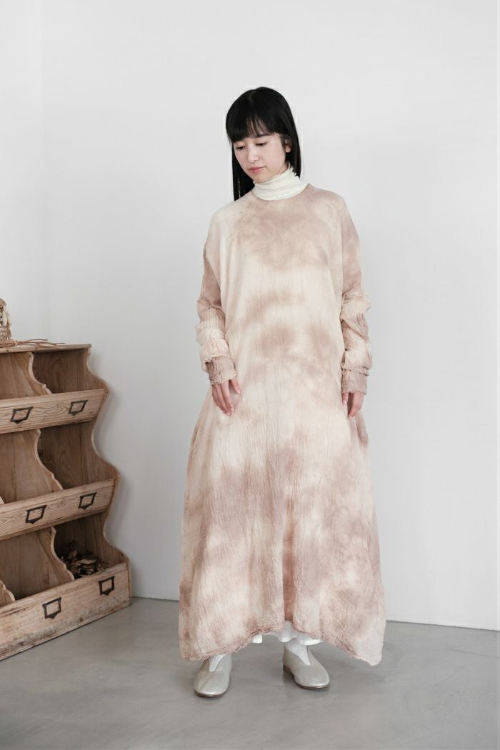 【新品未使用】gasa* grue＊ピンク郵便局 Aラインワンピース GASA* ガサ 並雲 Aラインワンピース(25AW) | T.T. GARRET