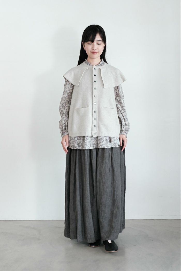 GASA* ガサ 静寂 ニットケープベスト(25AW) | T.T. GARRET
