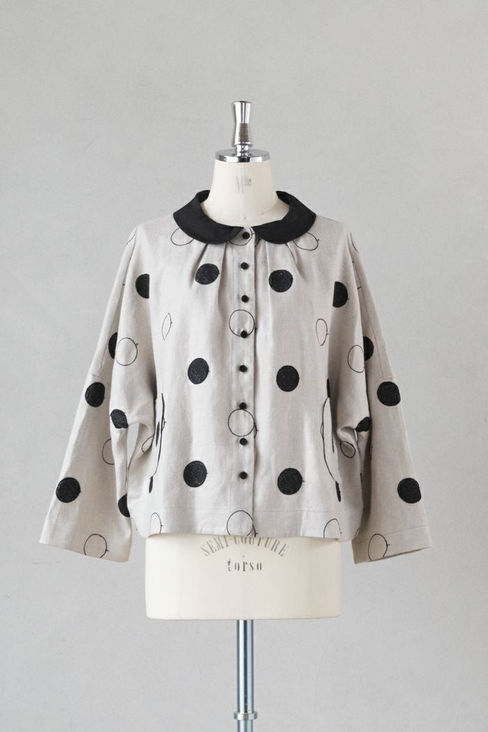 MAGALI マガリ RONDリネンラウンドカラーブラウス(25AW) | T.T. GARRET