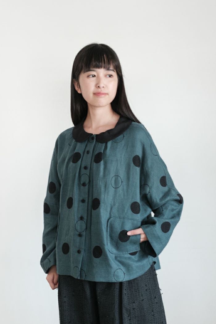 MAGALI マガリ RONDリネンラウンドカラーブラウス(25AW) | T.T. GARRET