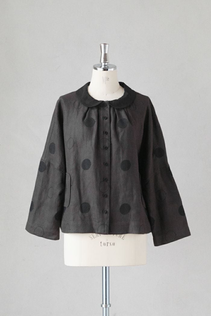 MAGALI マガリ ピンドットツイードヴィンテージジレ(25AW) | T.T. GARRET