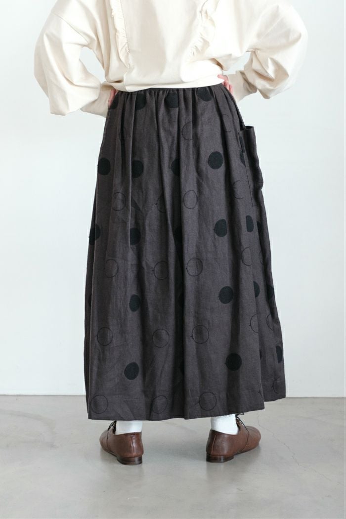〇最終価格〇　MAGALI　マガリ　　①スカート②ジャケット MAGALI マガリ RONDリネンサイドボタンスカート(25AW) | T.T. GARRET