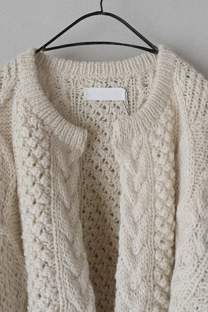 Heriter エリテ hand aran cardigan(25AW) | T.T. GARRET
