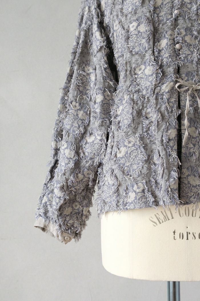 qiriキリ　 ジャガードブラウス花野風 楽天市場】qiri キリ ジャガード ブラウス “花野風 jacquard blouse