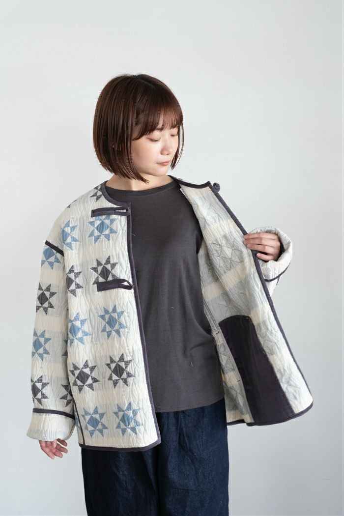 qiri キリ patchwork quilt jacquard jacket(25AW) | T.T. GARRET