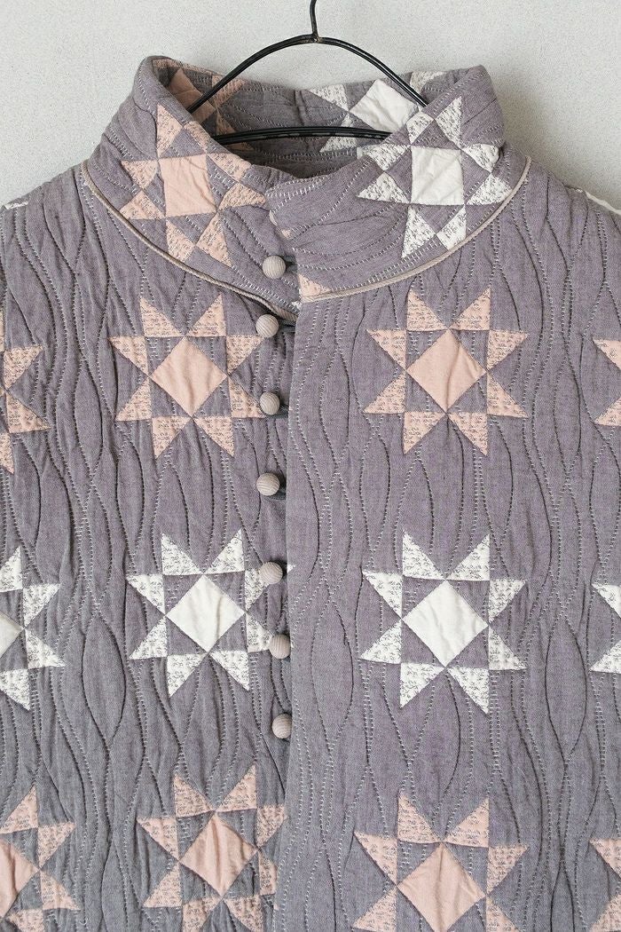 qiri キリ patchwork quilt jacquard vest(25AW) | T.T. GARRET
