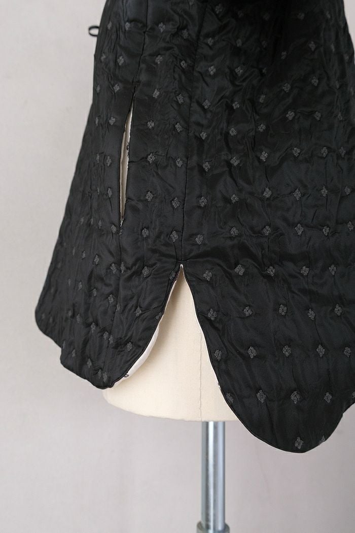 qiri キリ flower dot quilt jacquard over jacket(25AW) | T.T. GARRET