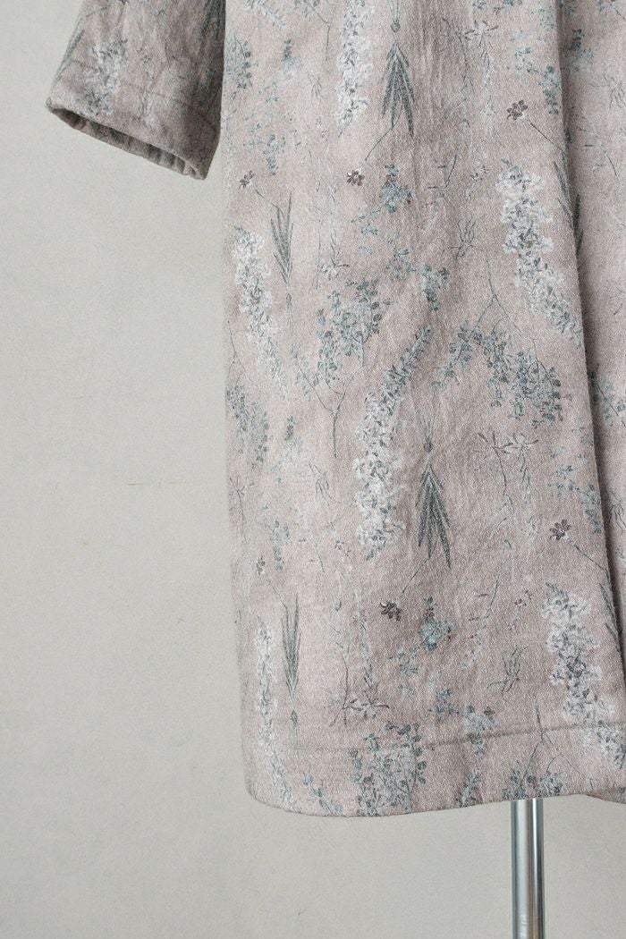qiri キリ old letter flowers coat(25AW) | T.T. GARRET