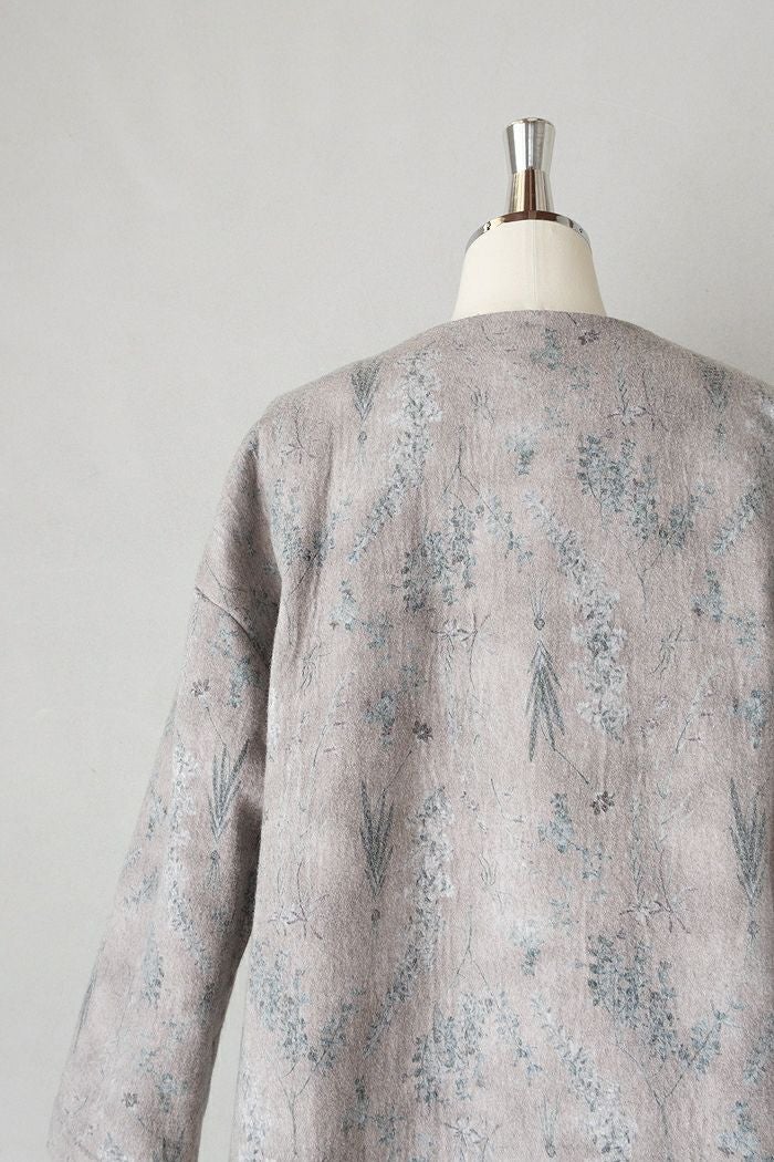 qiri キリ old letter flowers coat(25AW) | T.T. GARRET
