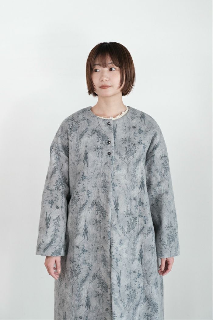 t*a様 qiri キリold letter flowers ジレ コート　20 qiri キリ old letter flowers long gilet(25AW) | T.T. GARRET