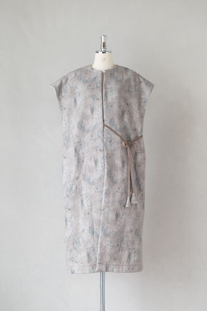 qiri キリ old letter flowers long gilet(25AW) | T.T. GARRET