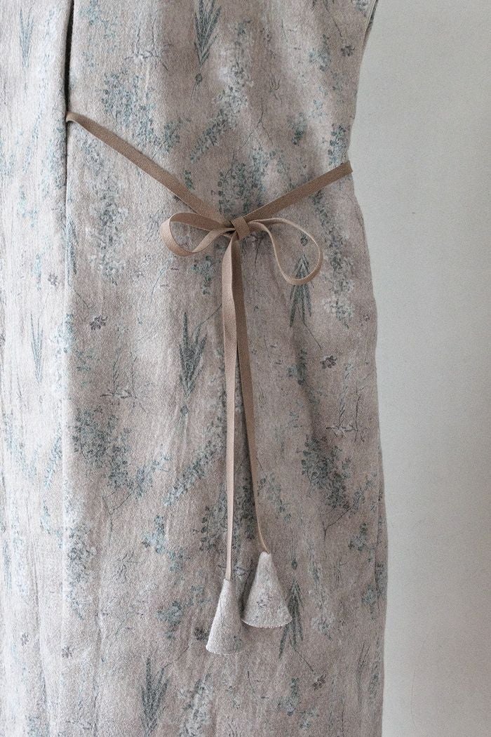 qiri キリ old letter flowers long gilet(25AW) | T.T. GARRET