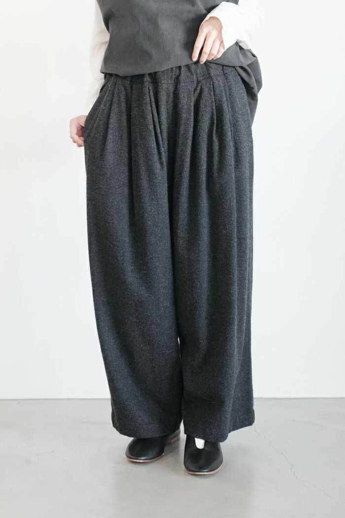 FIRMUM フィルマム ウール千鳥3タックパンツ(25AW) | T.T. GARRET