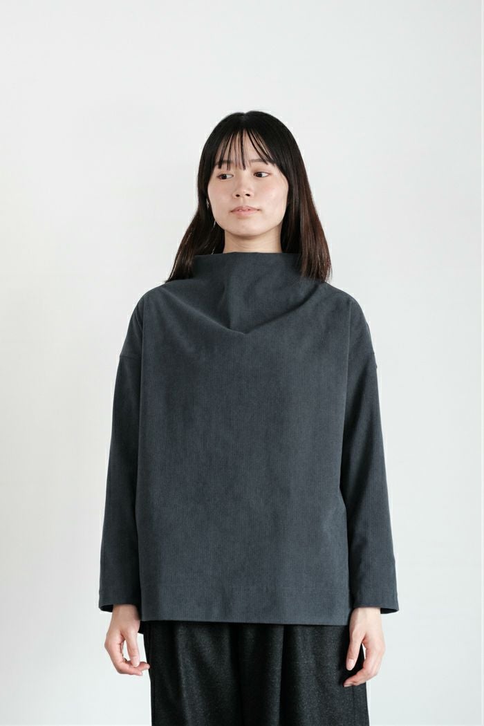yuni ユニ W/super100 bottleneck drawstrings hem コート(25AW