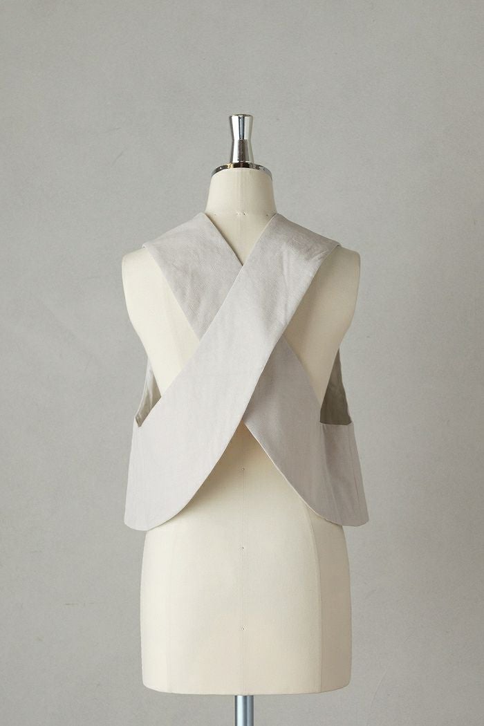 Gauze# ガーゼ バッククロスフィリングベスト(25AW) | T.T. GARRET