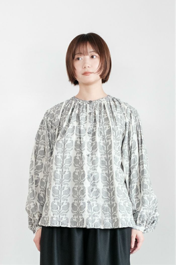 Laboratory ラボレイトリー デニムフリルブラウス(25AW) | T.T. GARRET