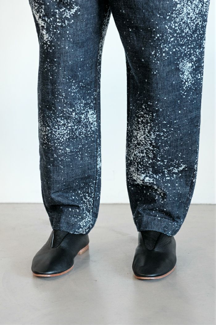 Dulcamara ドゥルカマラ グラニュールデニムオーバータックパンツ(25AW