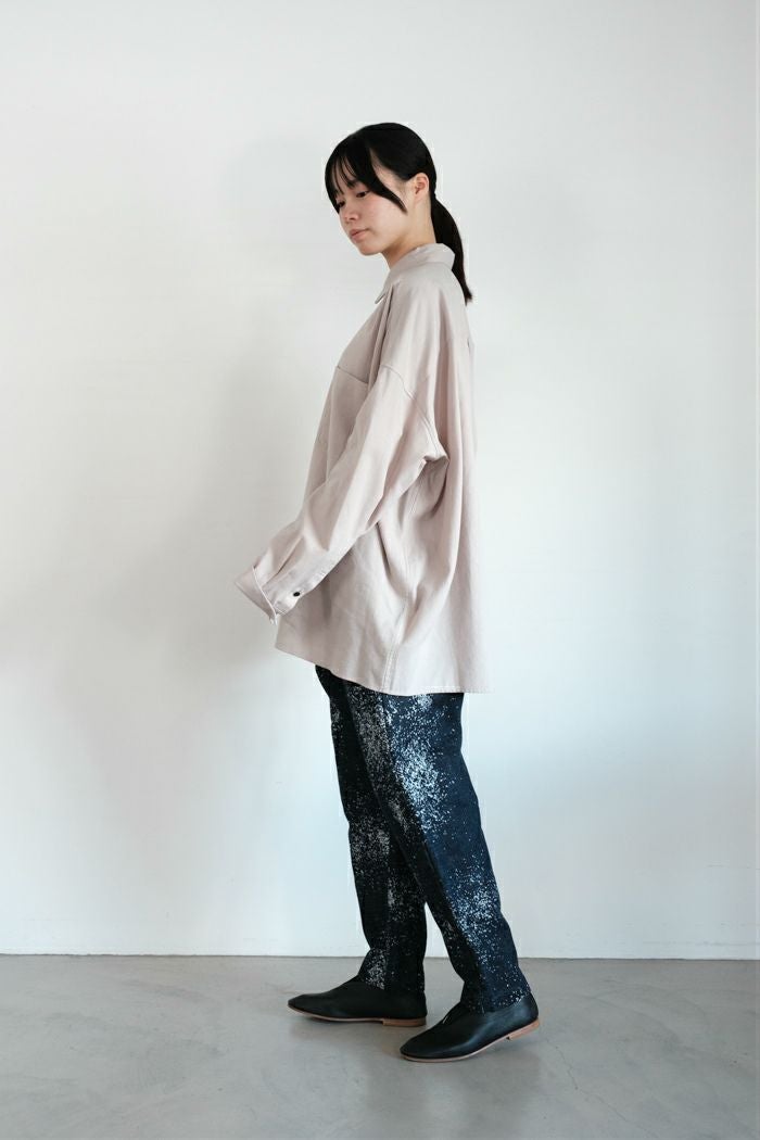 Dulcamara ドゥルカマラ グラニュールデニムオーバータックパンツ(25AW