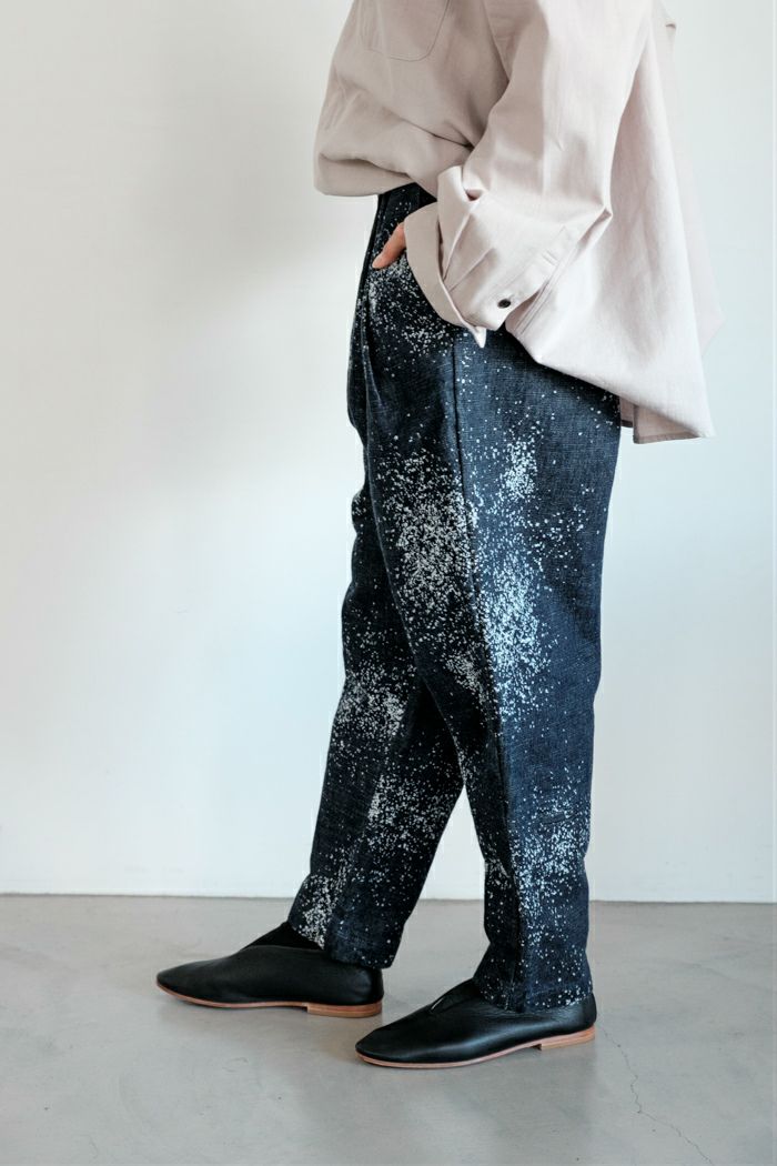 Dulcamara ドゥルカマラ グラニュールデニムオーバータックパンツ(25AW