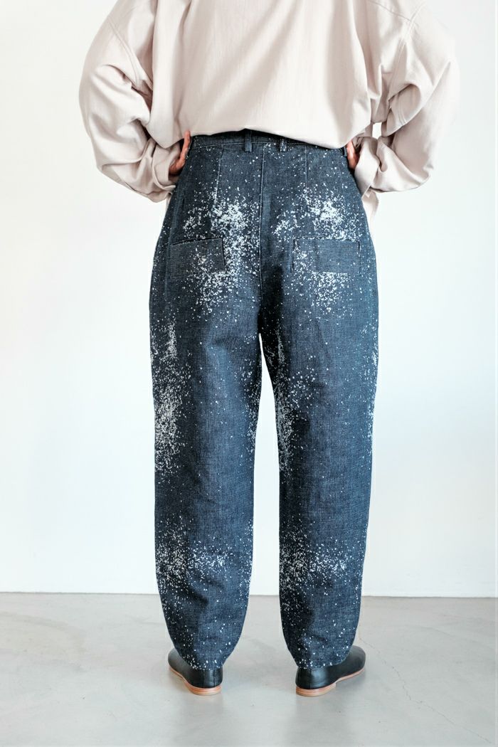 Dulcamara ドゥルカマラ グラニュールデニムオーバータックパンツ(25AW