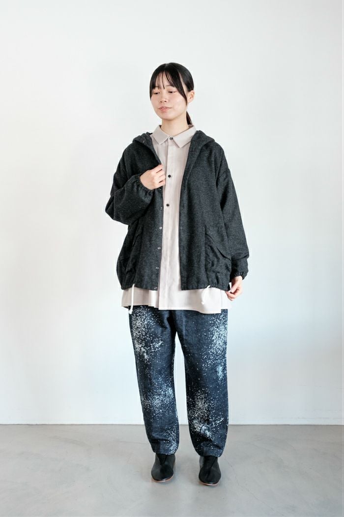 Dulcamara ドゥルカマラ グラニュールデニムオーバータックパンツ(25AW
