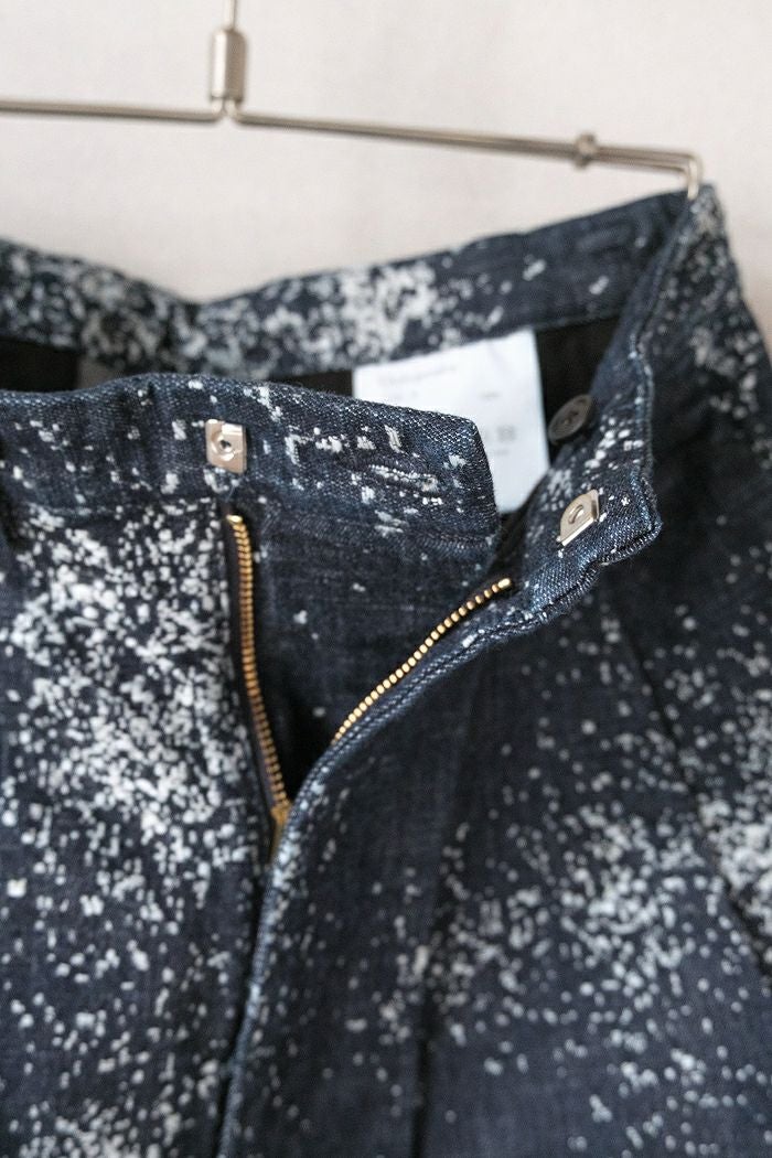 Dulcamara ドゥルカマラ グラニュールデニムオーバータックパンツ(25AW