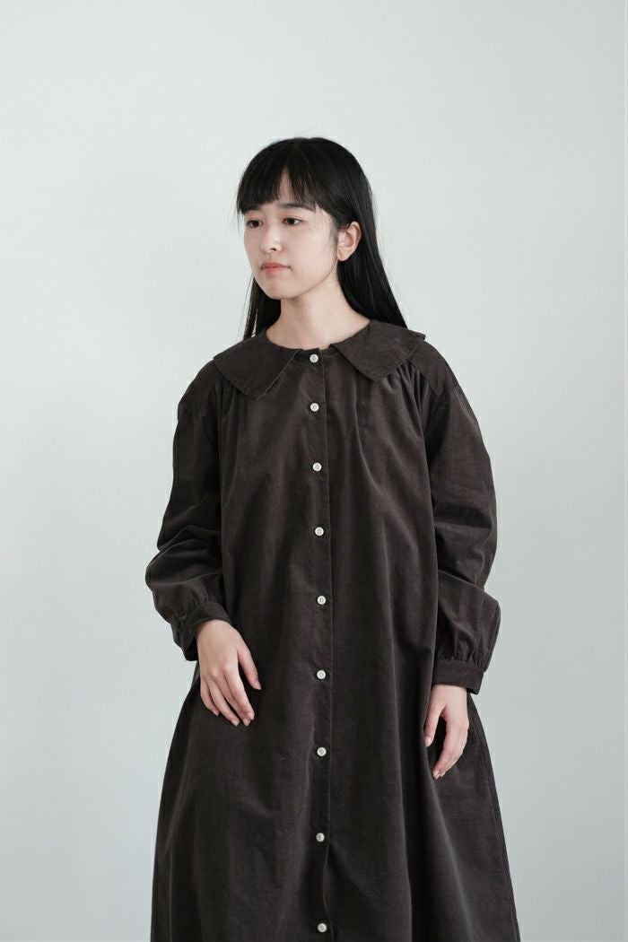 bulle de savon ビュルデサボン 21Wシャツコール 角衿ギャザー
