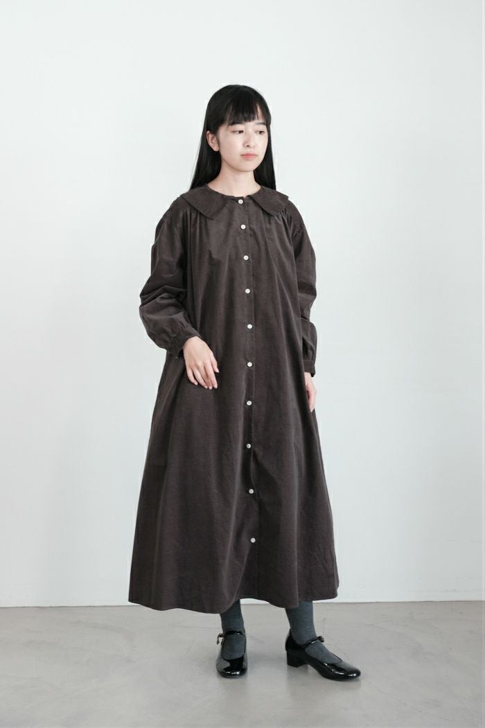 bulle de savon ビュルデサボン 21Wシャツコール 角衿ギャザー