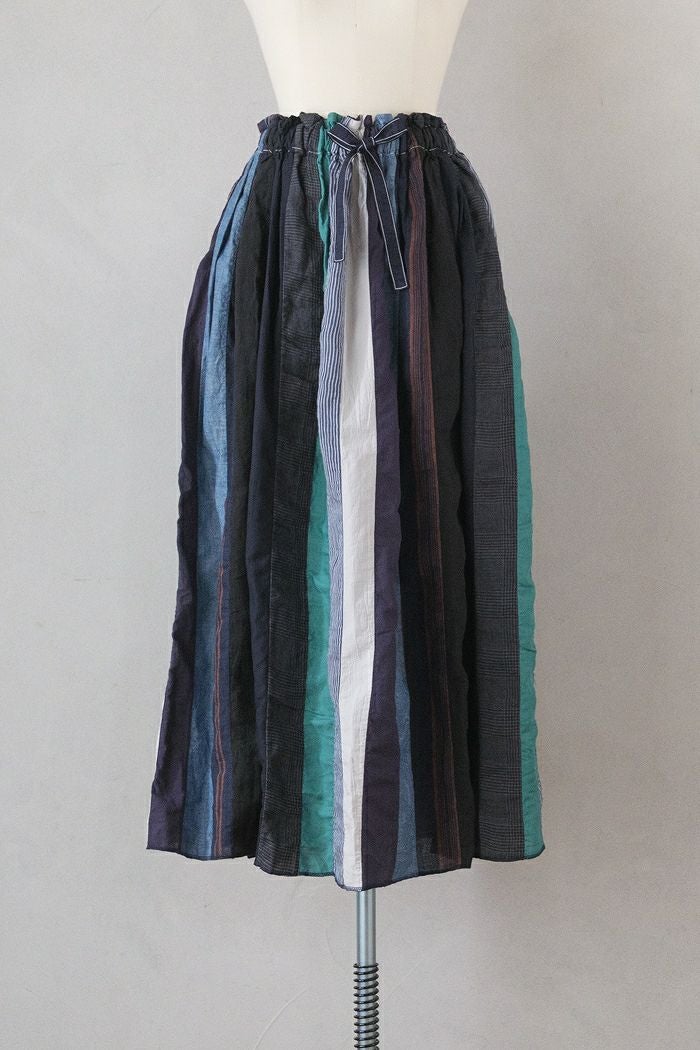 ARTE POVERA アルテポーヴェラ リネン＆コットンMIX ギャザースカート
