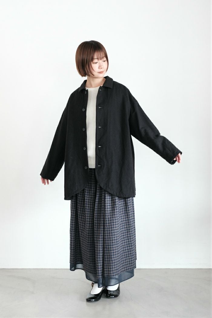 ROBE de PEAU ローブデポー ステンカラーキルティングコート 25AW