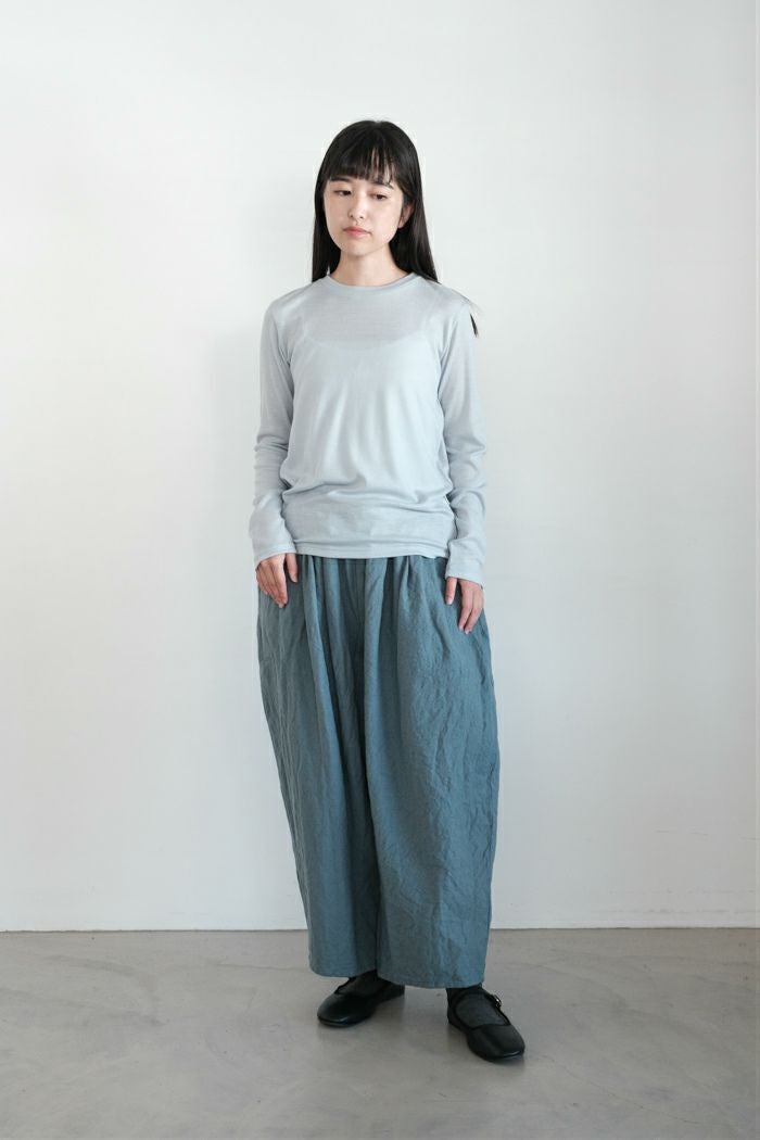 ROBE de PEAU ローブデポー カミーユウールタックパンツ(25AW) | T.T.