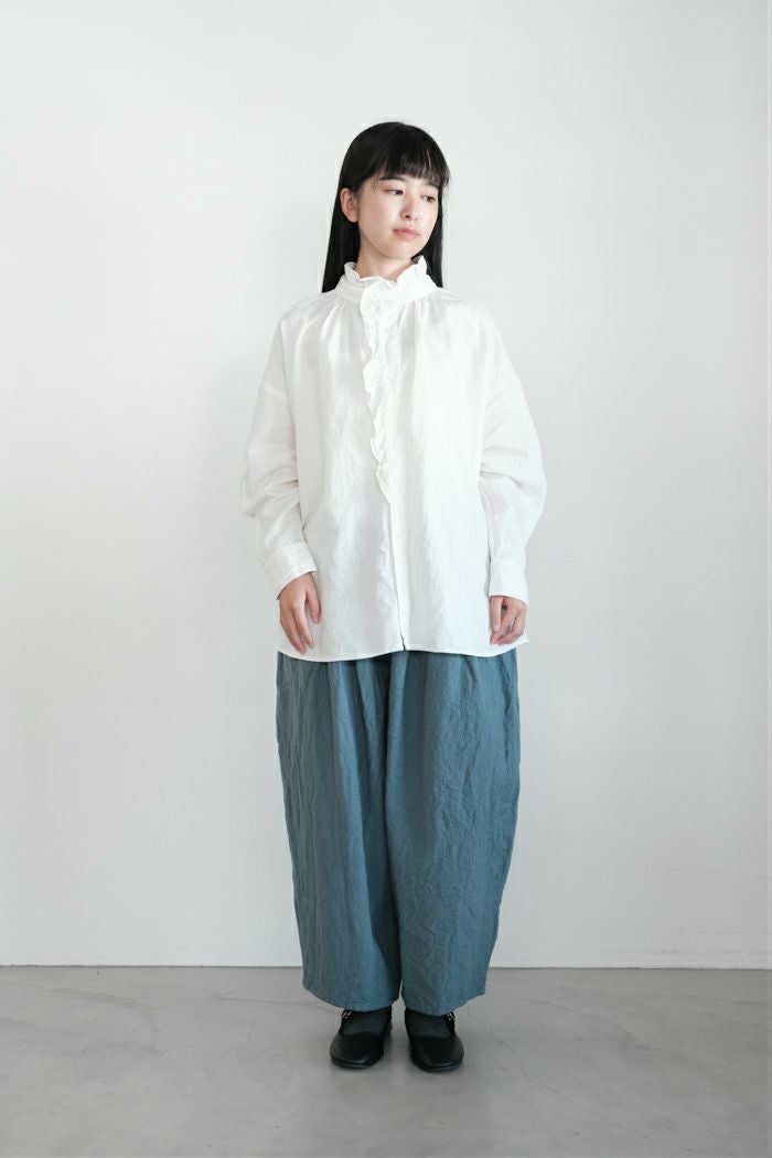 ROBE de PEAU ローブデポー カミーユウールタックパンツ(25AW) | T.T.