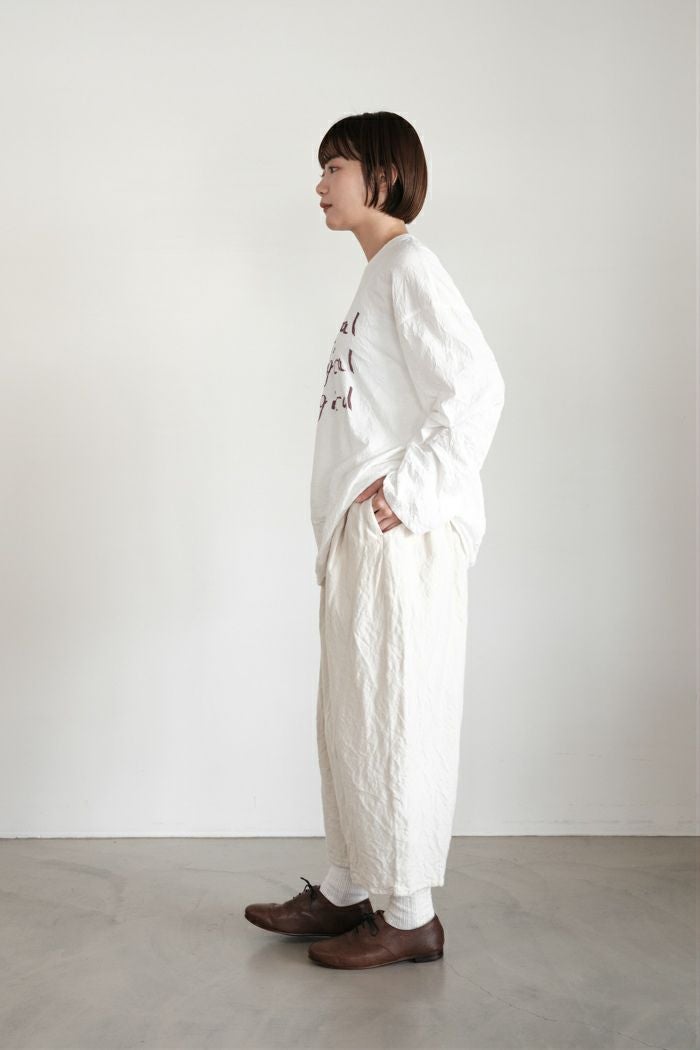 ROBE de PEAU ローブデポー カミーユウールタックパンツ(25AW) | T.T.