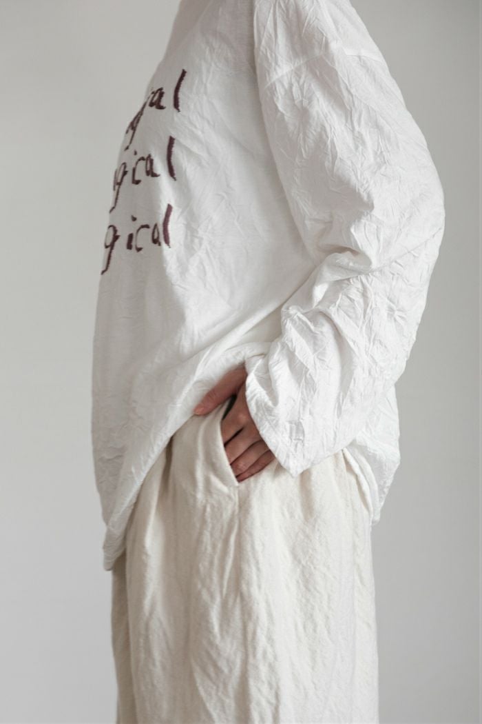 ROBE de PEAU ローブデポー カミーユウールタックパンツ(25AW) | T.T.