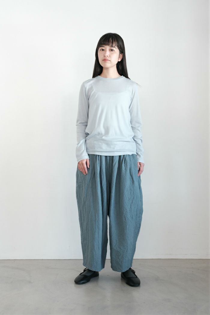 ROBE de PEAU ローブデポー カミーユウールタックパンツ(25AW) | T.T.