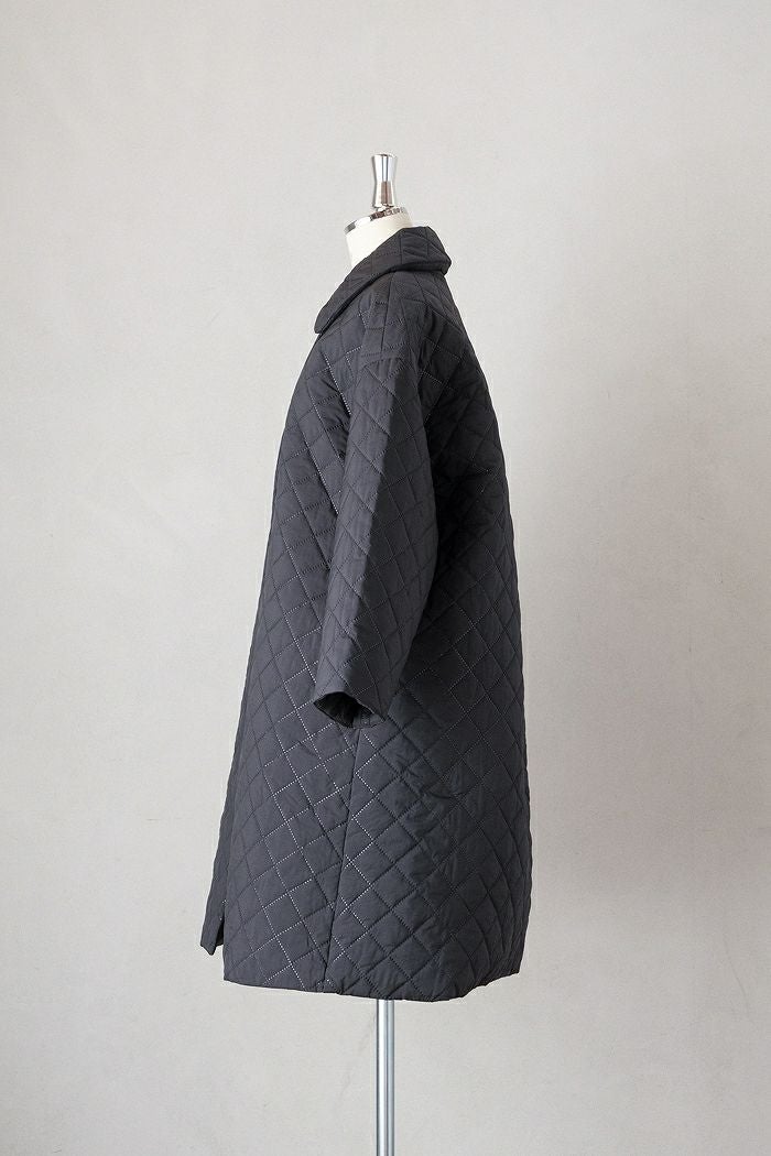 ROBE de PEAU ローブデポー ステンカラーキルティングコート(25AW