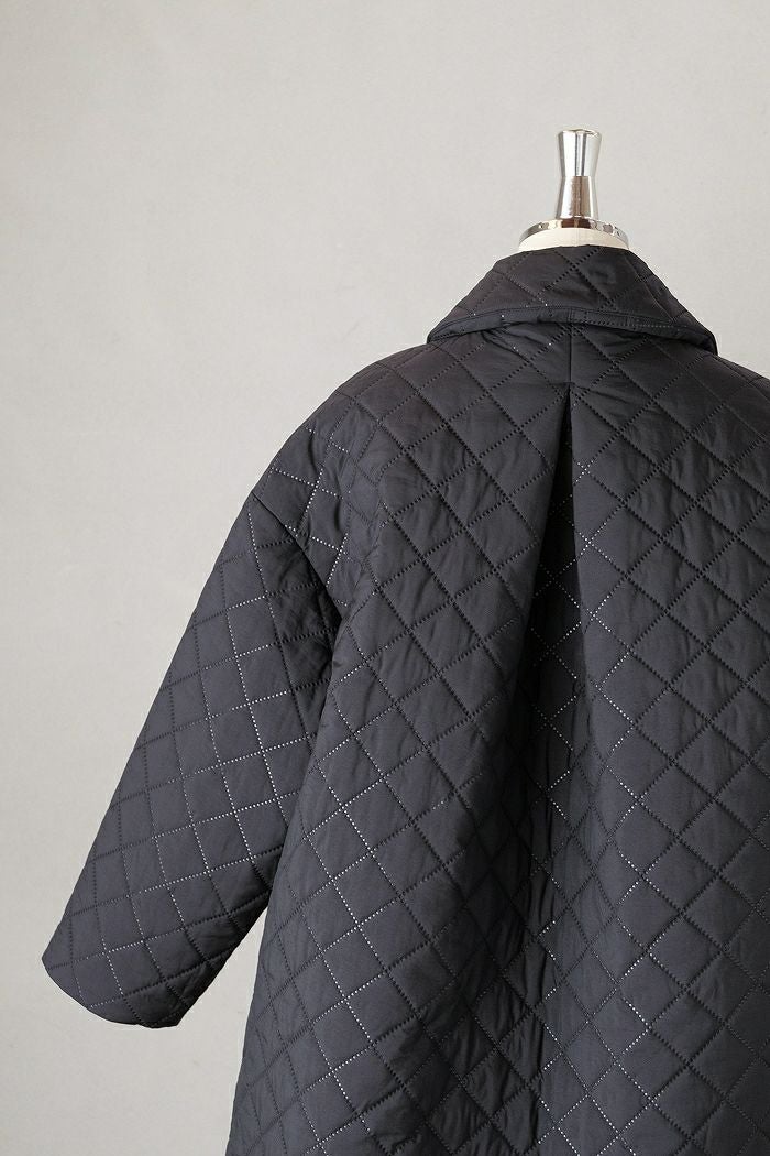 ROBE de PEAU ローブデポー ステンカラーキルティングコート(25AW
