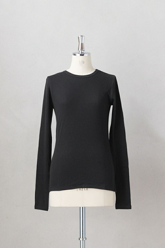 nooy ヌーイ コットンシルク20G天竺リラックスハイネックTee(24AW