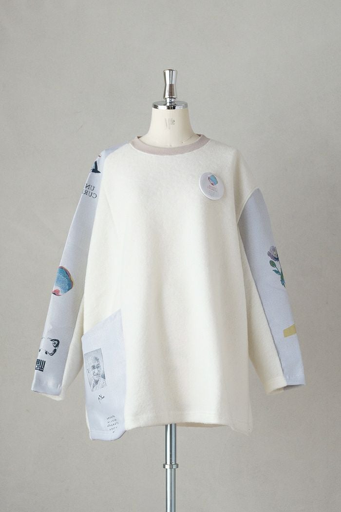 STOF ストフ FLAGMENTS MIX PULLOVER (25AW) | T.T. GARRET