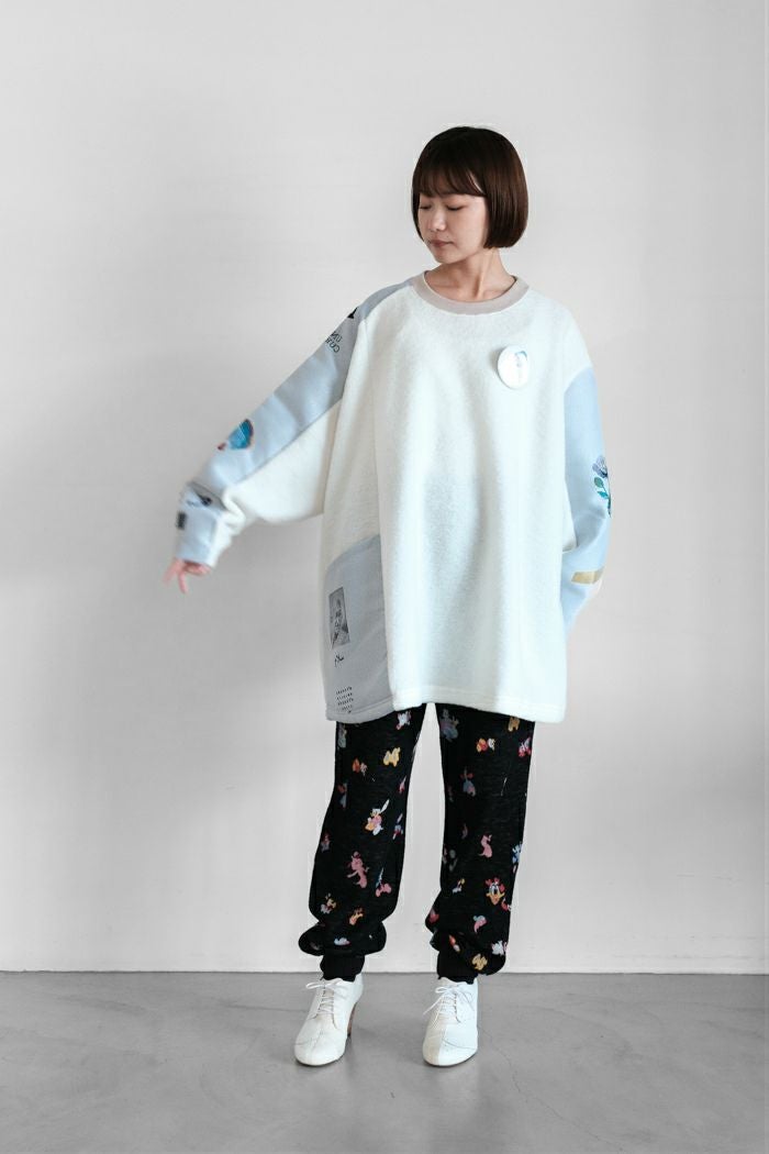 STOF ストフ FLAGMENTS MIX PULLOVER (25AW) | T.T. GARRET