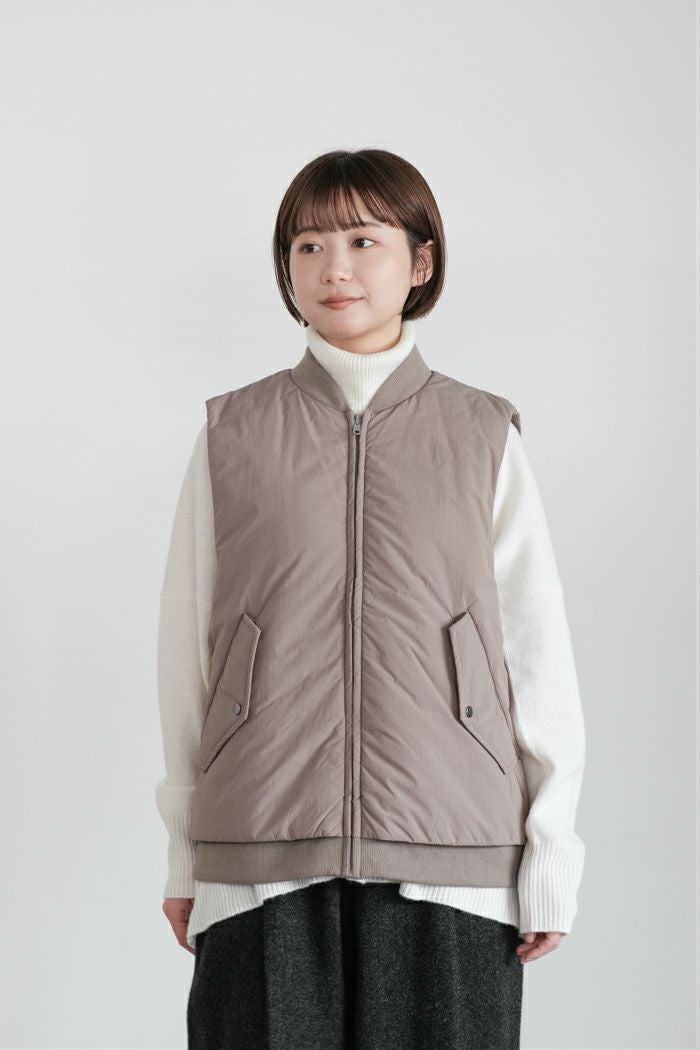 TISSU ティシュナイロンキルティング(発熱中綿) ベスト(25AW) | T.T.