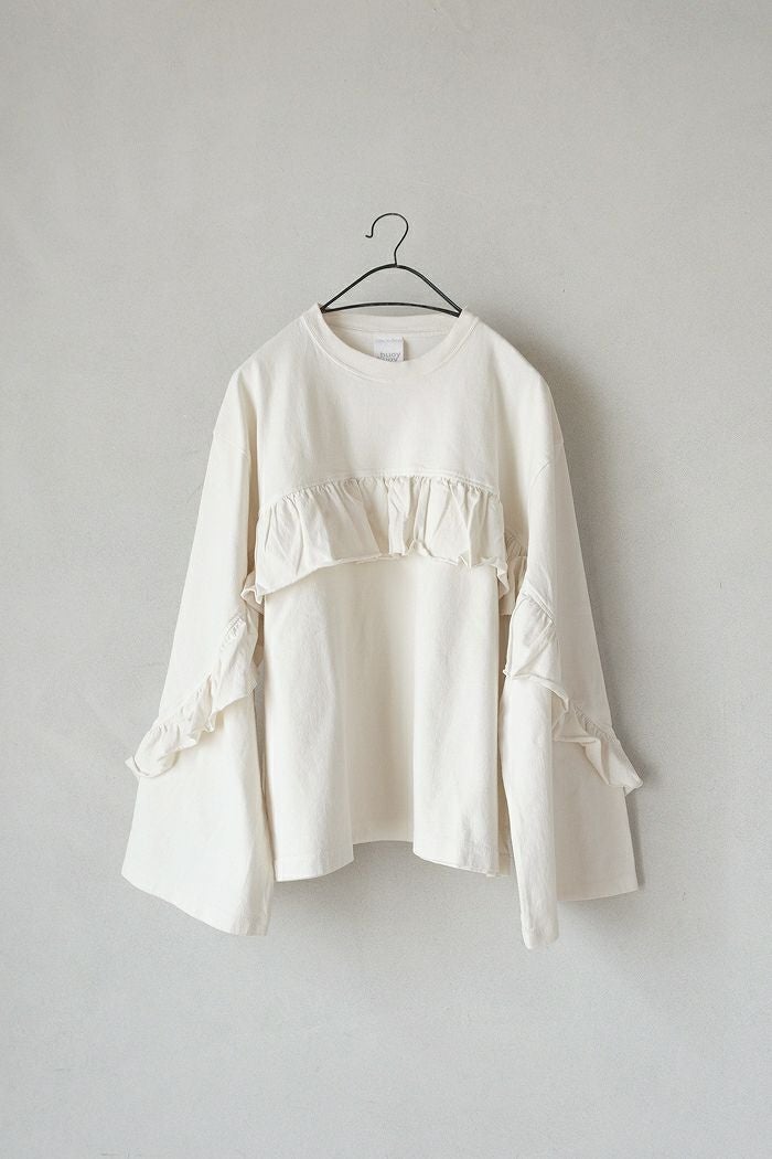 buoy buoy ブイ18/-度詰天竺 製品染 FRILLプルオーバー(25AW) | T.T.