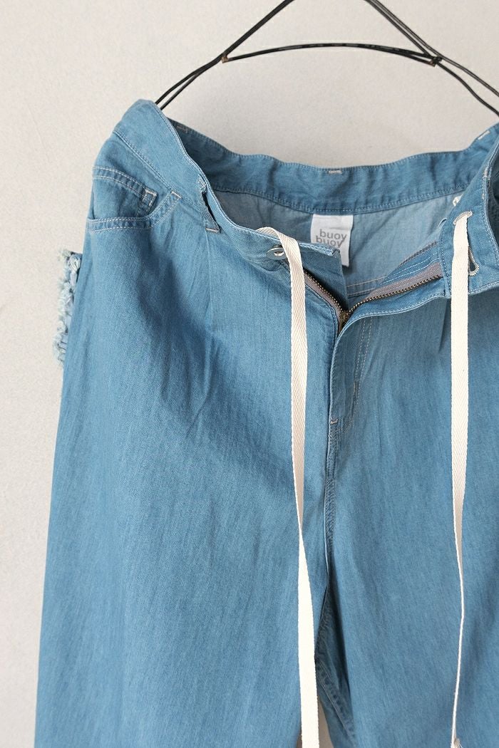 buoy buoy ブイ5.5oz LT DENIM SIDE FRILL PT(25AW) | T.T. GARRET